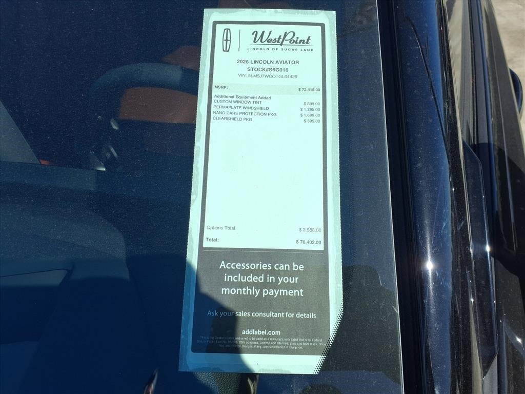 2026 Lincoln Aviator Reserve