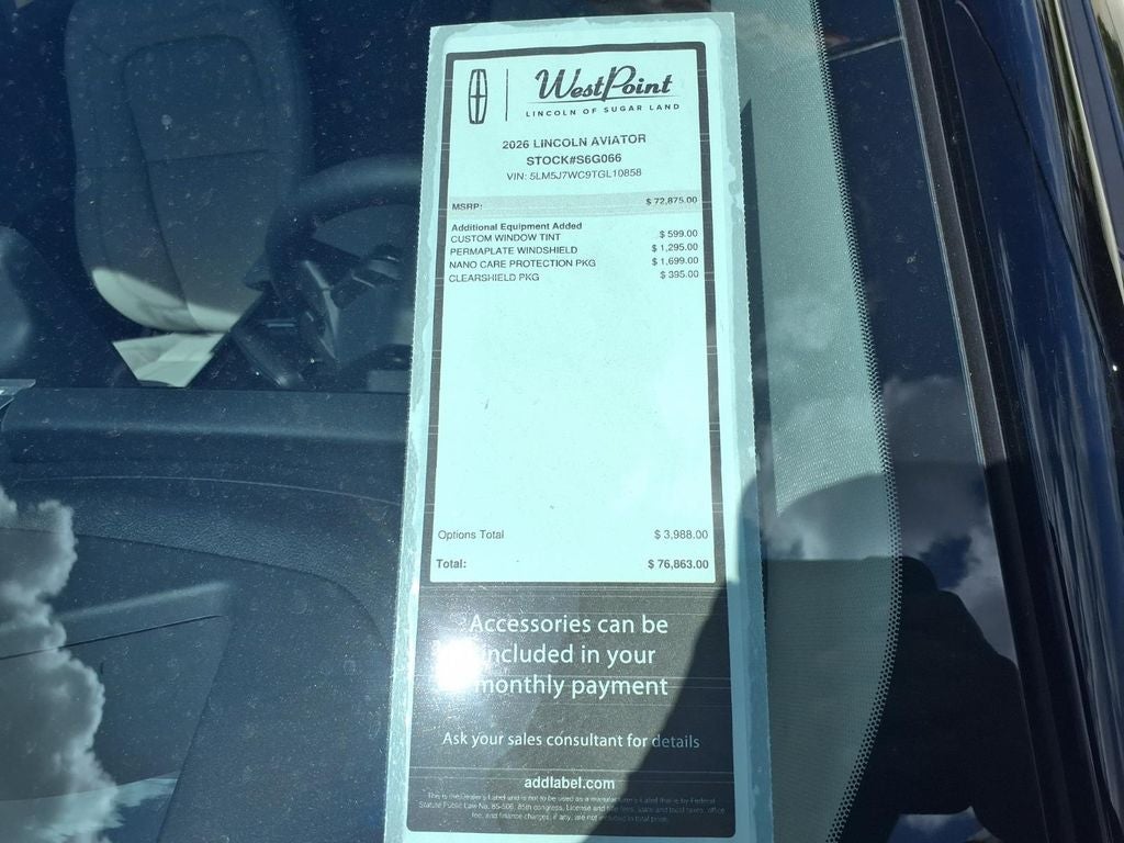 2026 Lincoln Aviator Reserve