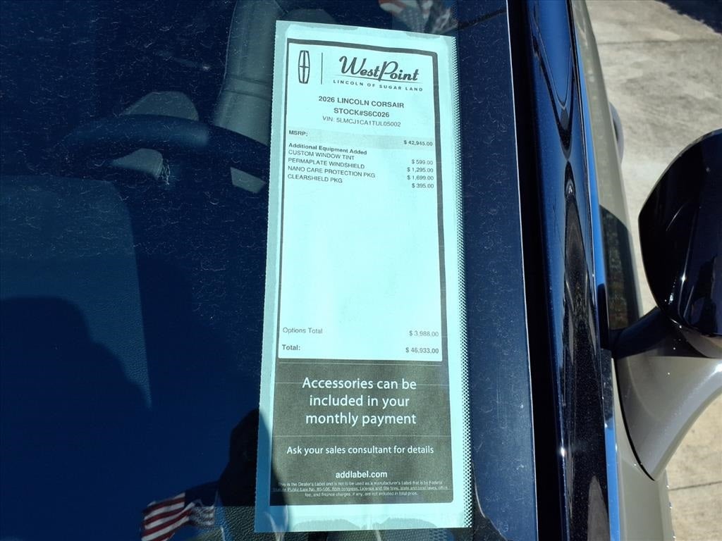 2026 Lincoln Corsair Premiere