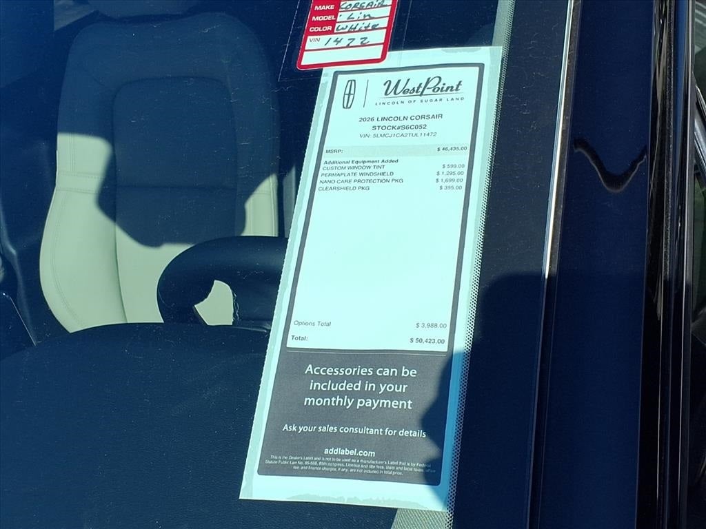 2026 Lincoln Corsair Premiere