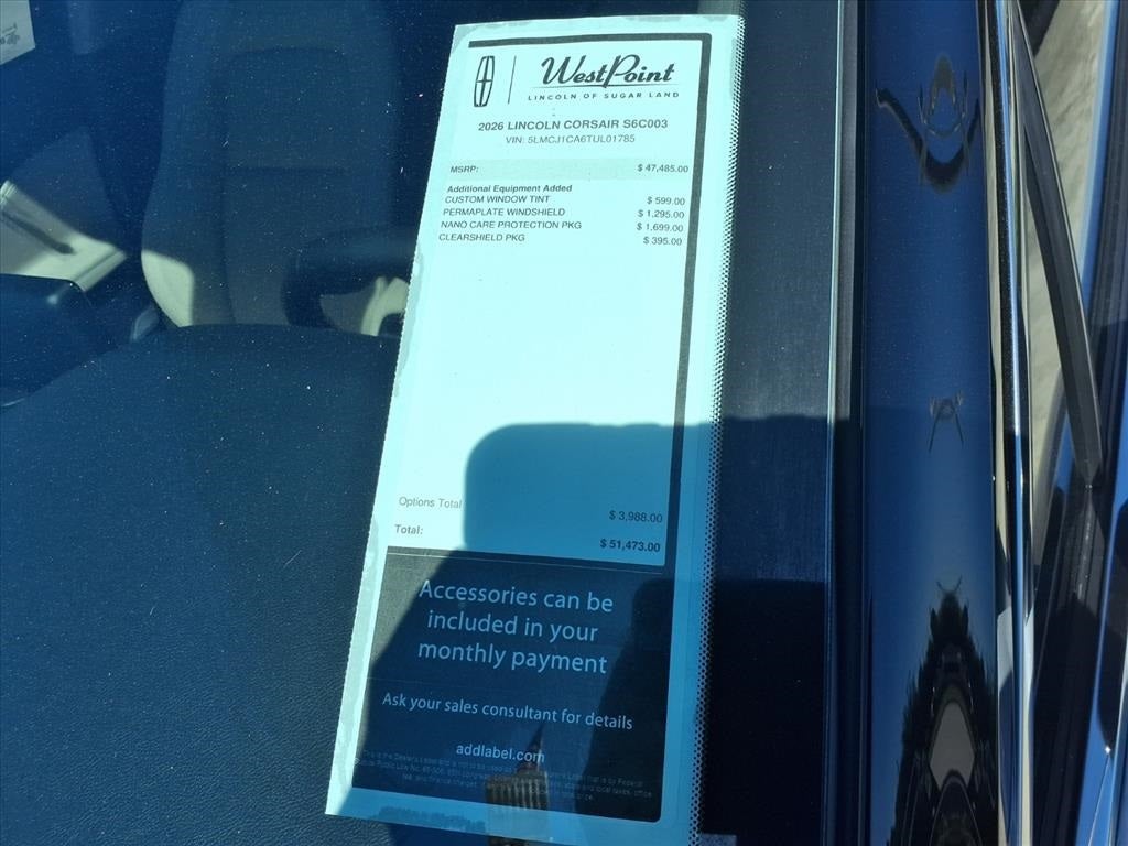 2026 Lincoln Corsair Premiere