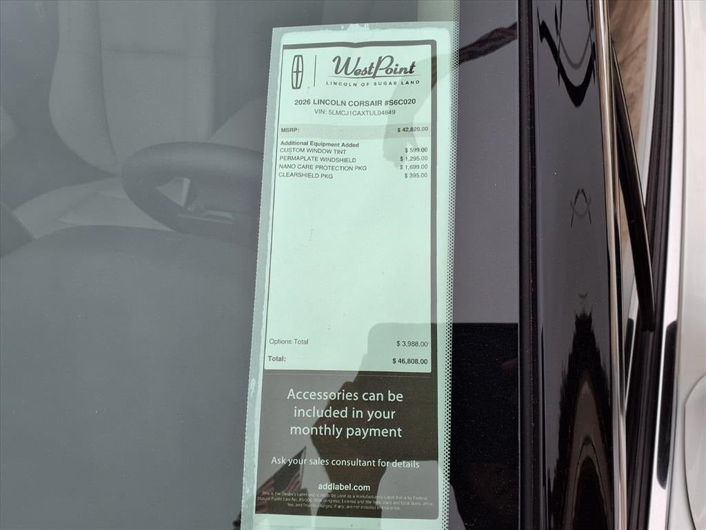 2026 Lincoln Corsair Premiere