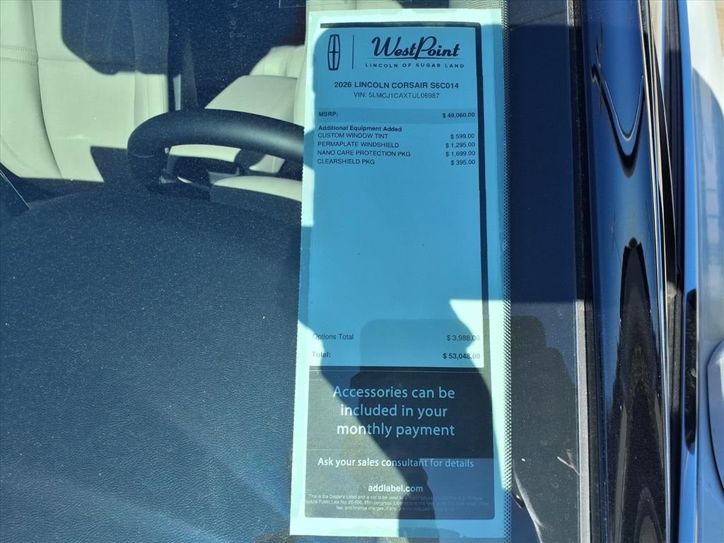 2026 Lincoln Corsair Premiere