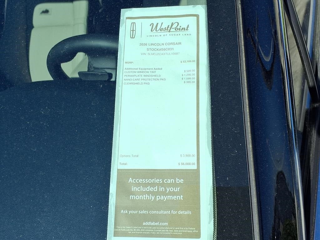 2026 Lincoln Corsair Reserve