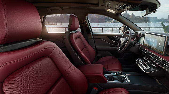 The available Perfect Position front seats in the 2024 Lincoln Corsair® SUV are shown. | West Point Lincoln of Sugar Land in Houston TX