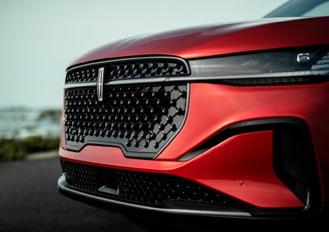 The sleek grille of a 2024 Lincoln Nautilus® SUV with the available Jet Appearance Package makes a bold statement. | West Point Lincoln of Sugar Land in Houston TX