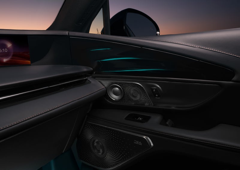 Selectable ambient lighting glows in the passenger door panel. | West Point Lincoln of Sugar Land in Houston TX