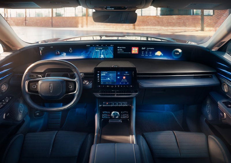 The panoramic display is shown in a 2025 Lincoln Nautilus® SUV. | West Point Lincoln of Sugar Land in Houston TX
