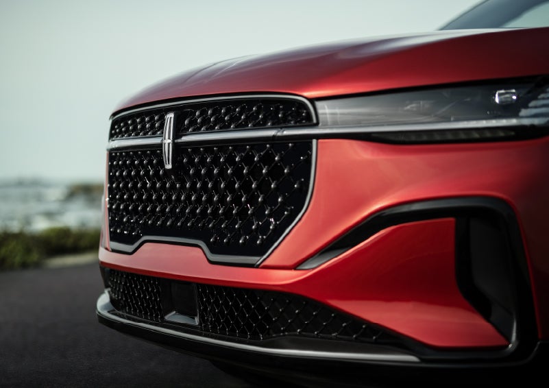 The sleek grille of a 2026 Lincoln Nautilus® SUV with the available Jet Appearance Package makes a bold statement. | West Point Lincoln of Sugar Land in Houston TX