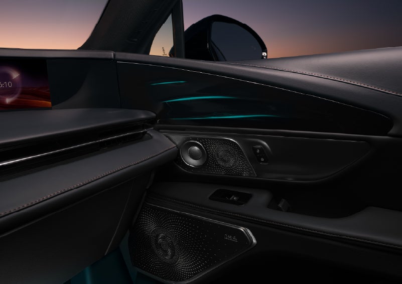 Selectable ambient lighting glows in the passenger door panel. | West Point Lincoln of Sugar Land in Houston TX