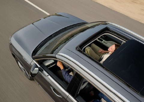 The available panoramic Vista Roof® of a 2027 Lincoln Aviator® SUV is open. | West Point Lincoln of Sugar Land in Houston TX